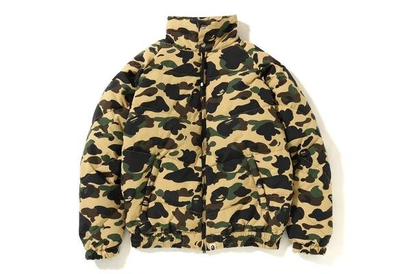 日貨代購CITY】2018AW BAPE 羽絨衣1ST CAMO DOWN JACKET 黃迷彩羽絨