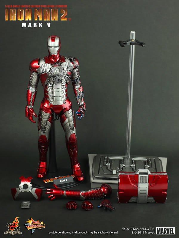 金錢貓雜貨全新Hot Toys MMS145 1/6 鋼鐵人2 IRON MAN 馬克5 Mark V