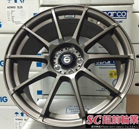 【超前輪業】編號(286) 正 SPARCO SJ01 全新鋁圈 15吋鋁圈 4孔100