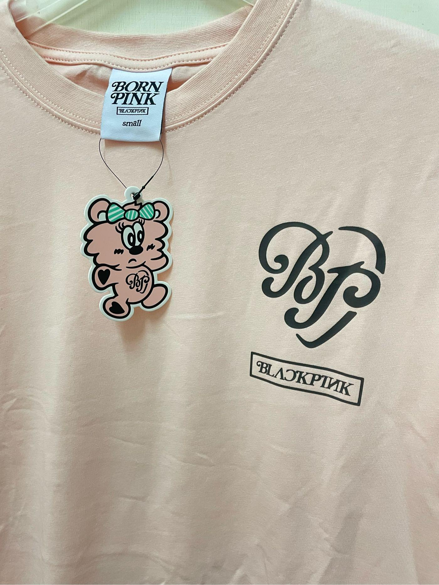 BLACKPINK x VERDY 聯名款BP HEART T-SHIRT BORN PINK TOKYO 粉色短袖 