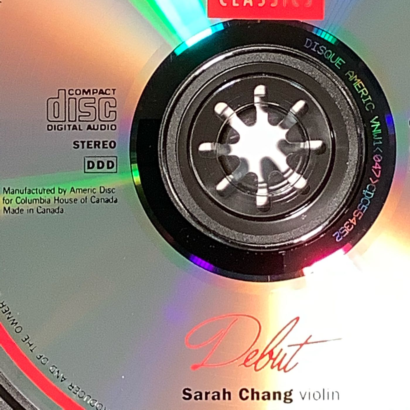 Sarah Chang 張莎拉- Debut嶄露頭角薩拉沙泰/卡門幻想曲舊版1992年美國 