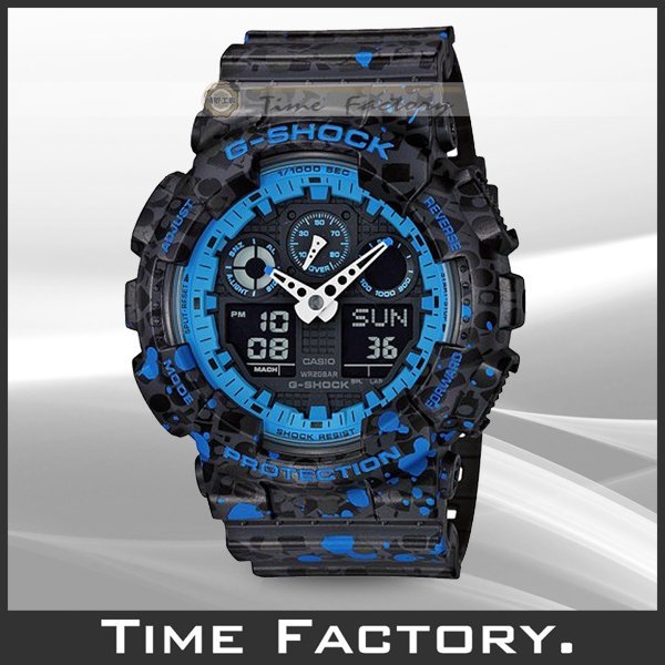 時間工廠】CASIO G-SHOCK x STASH 限量塗鴉大錶徑潮流款GA-100ST-2