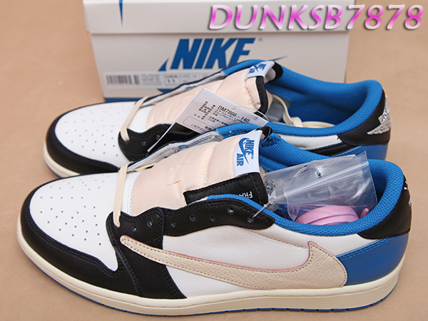 NIKE AIR JORDAN 1 LOW TRAVIS SCOTT FRAGMENT 倒勾閃電DM7866-140