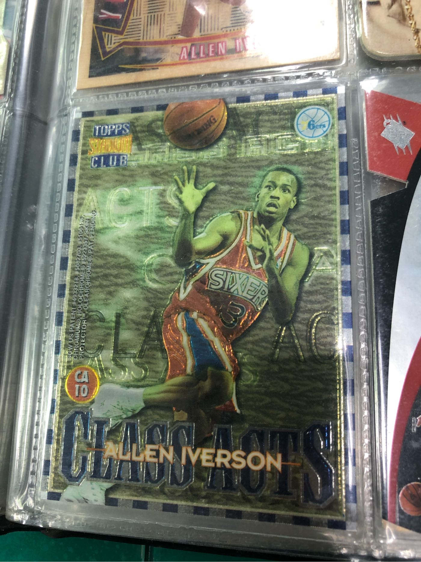 Iverson topps  特殊卡 費城七六人隊 籃球卡 球員卡