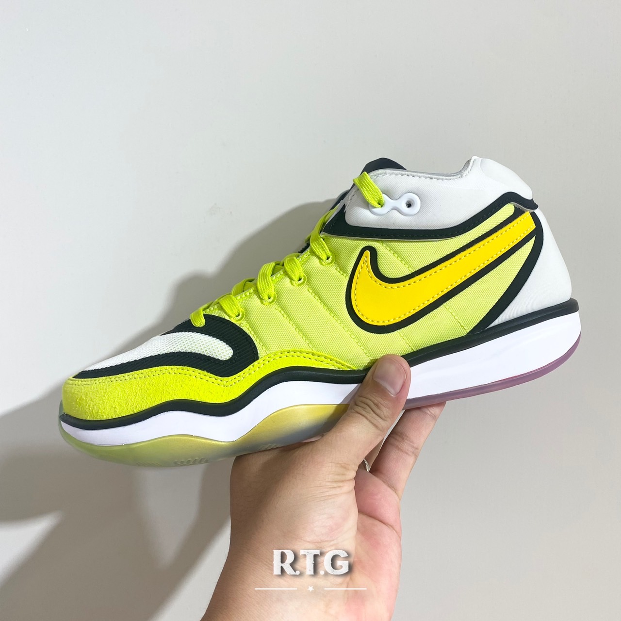 RTG】NIKE AIR ZOOM G.T. HUSTLE 2 EP 螢光黃籃球鞋記憶緩震DJ9404-300