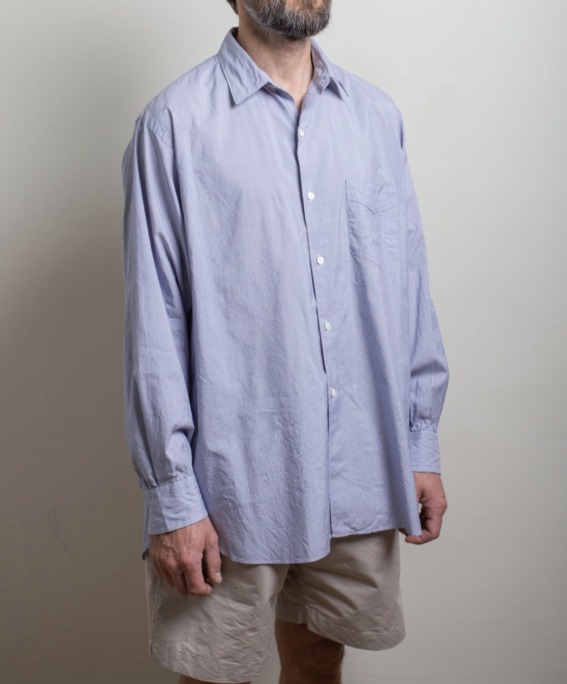 22SS KAPTAIN SUNSHINE Regullar Collar Shirt （PIN CHECK 40號 