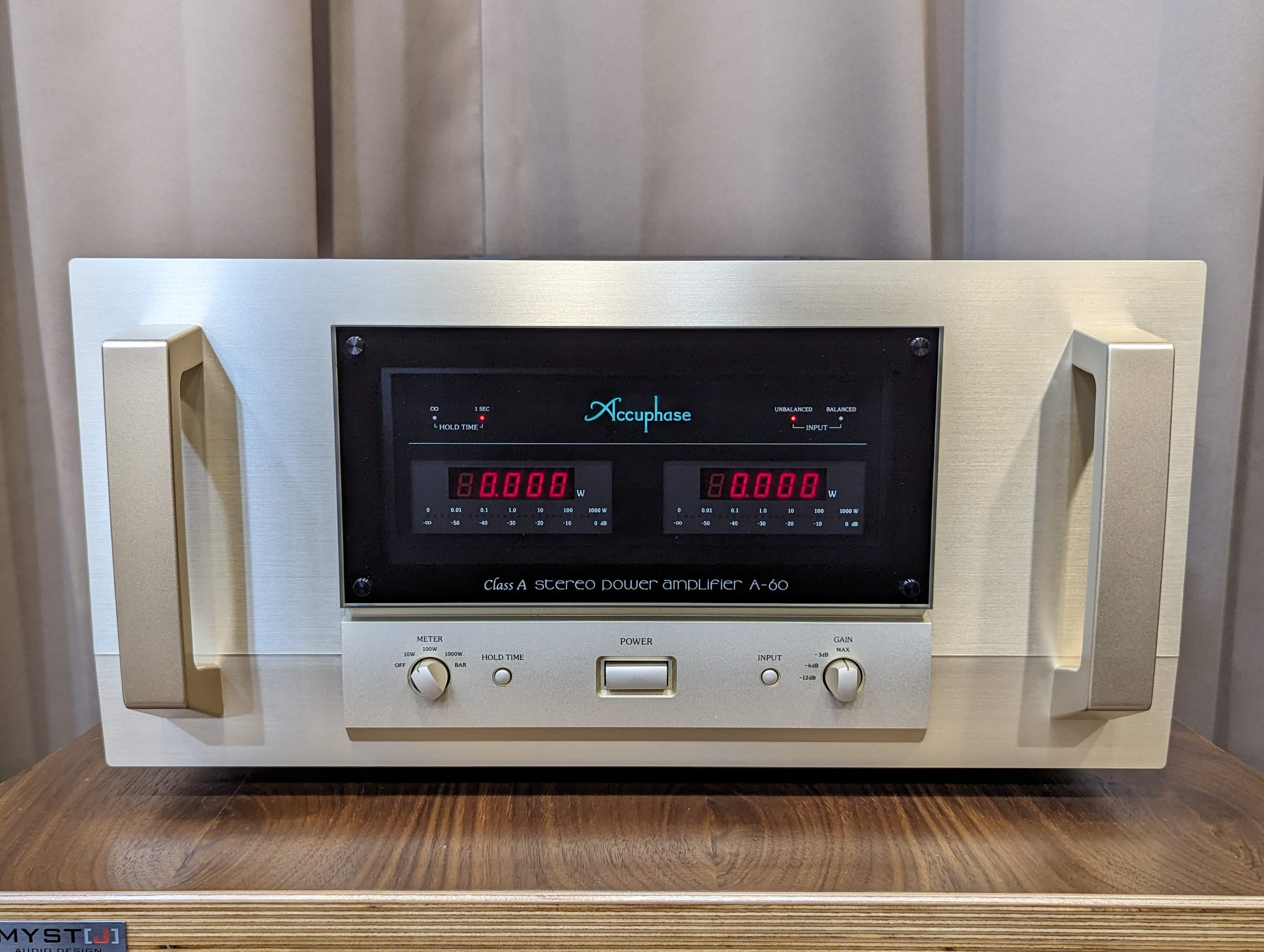 【9S Accuphase】【極美】(現貨) A-60 純A類後級擴大機『保固兩年』