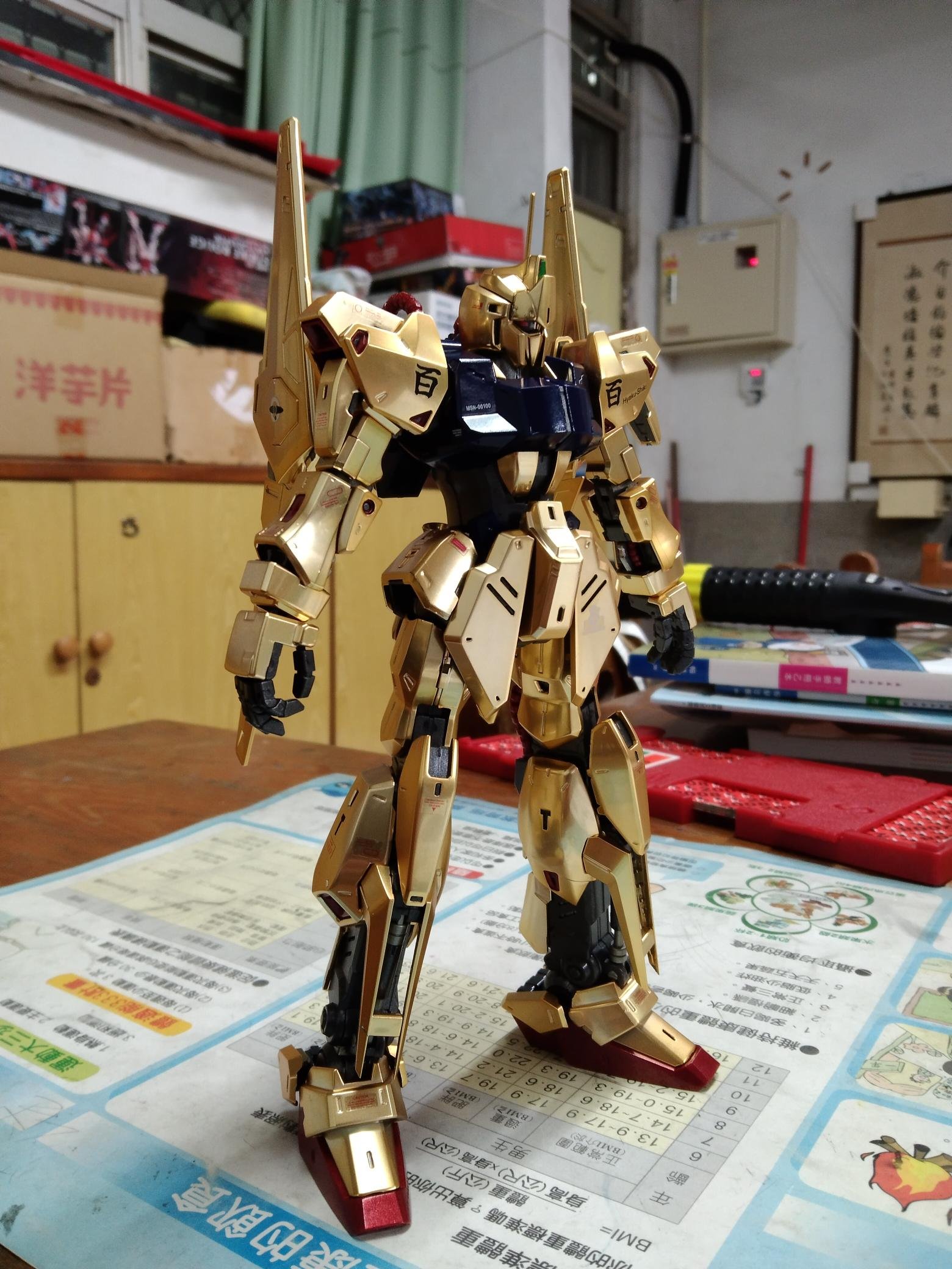 GUNDAM MSN-00100 百式Ver.2.0MG版本鋼彈模型MG版完成品國產大班百式改