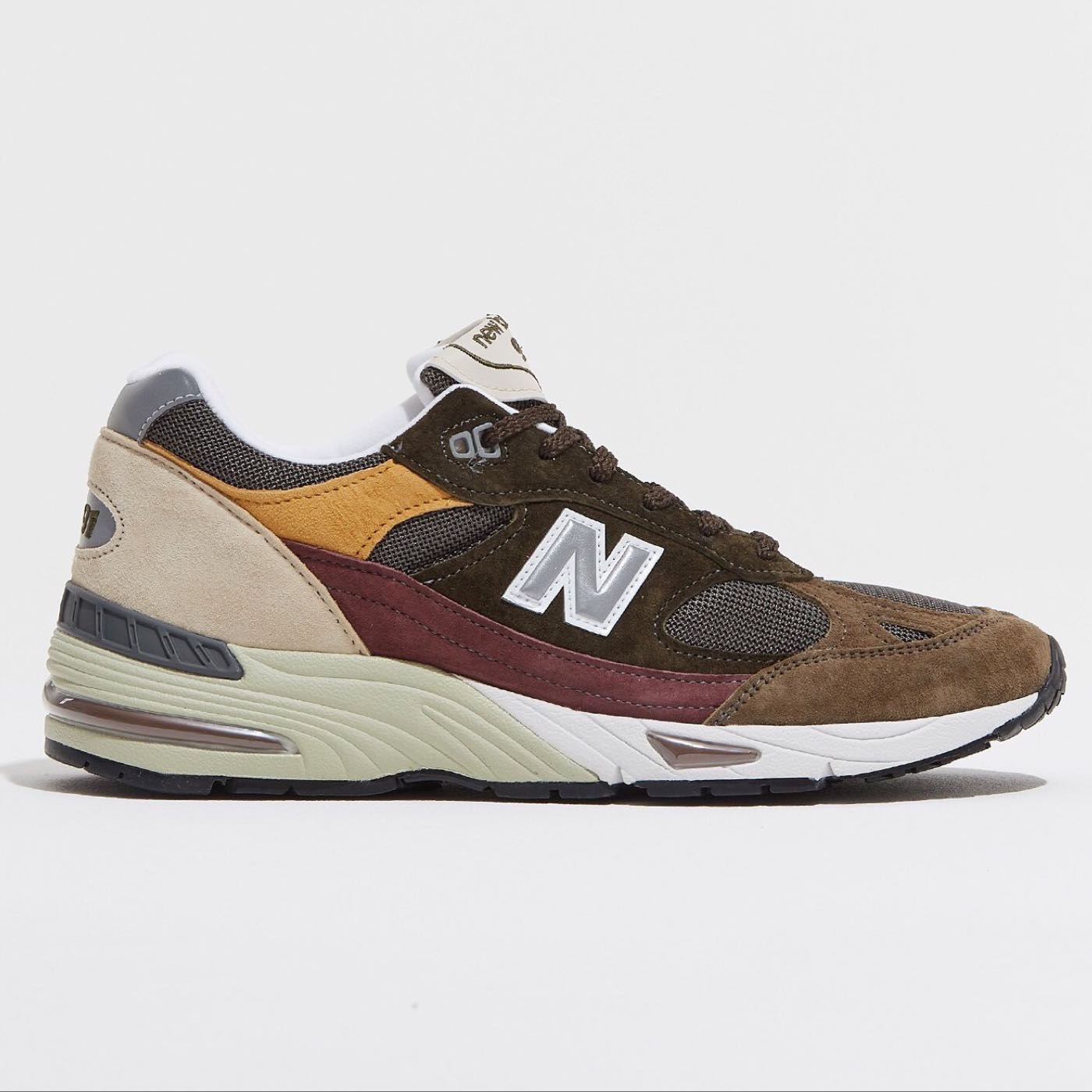 R代購New Balance 991 M991GYB BROWN GREEN 咖啡紅黃綠England Mod 英