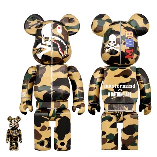 【日貨代購CITY】MASTERMIND MMJ BAPE BE@RBRICK 庫柏力克 100% 400% 黃 現貨