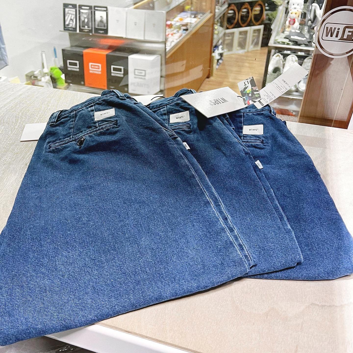 希望商店】WTAPS UNION TROUSERS COTTON.DENIM 22AW 錐型寬鬆水洗 