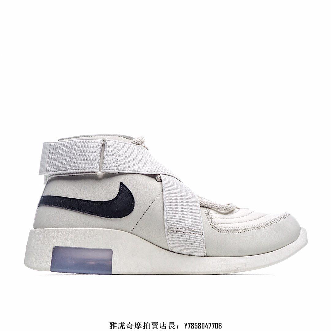 NIKE AIR 1 X FEAR OF GOD RAID 米白百搭機能風綁帶低幫慢跑鞋AT8087