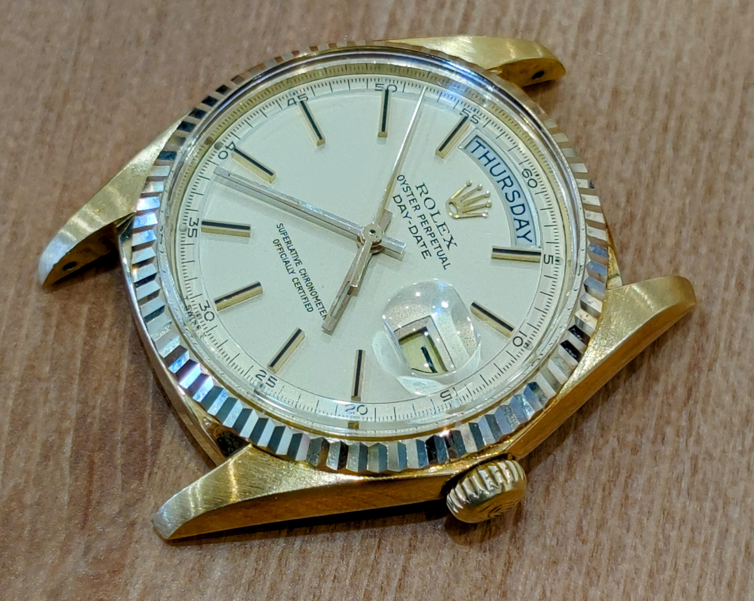 （三朵花/特殊米黃色小秒面！）ROLEX 勞力士 Day-Date 1803 非 18038 18238