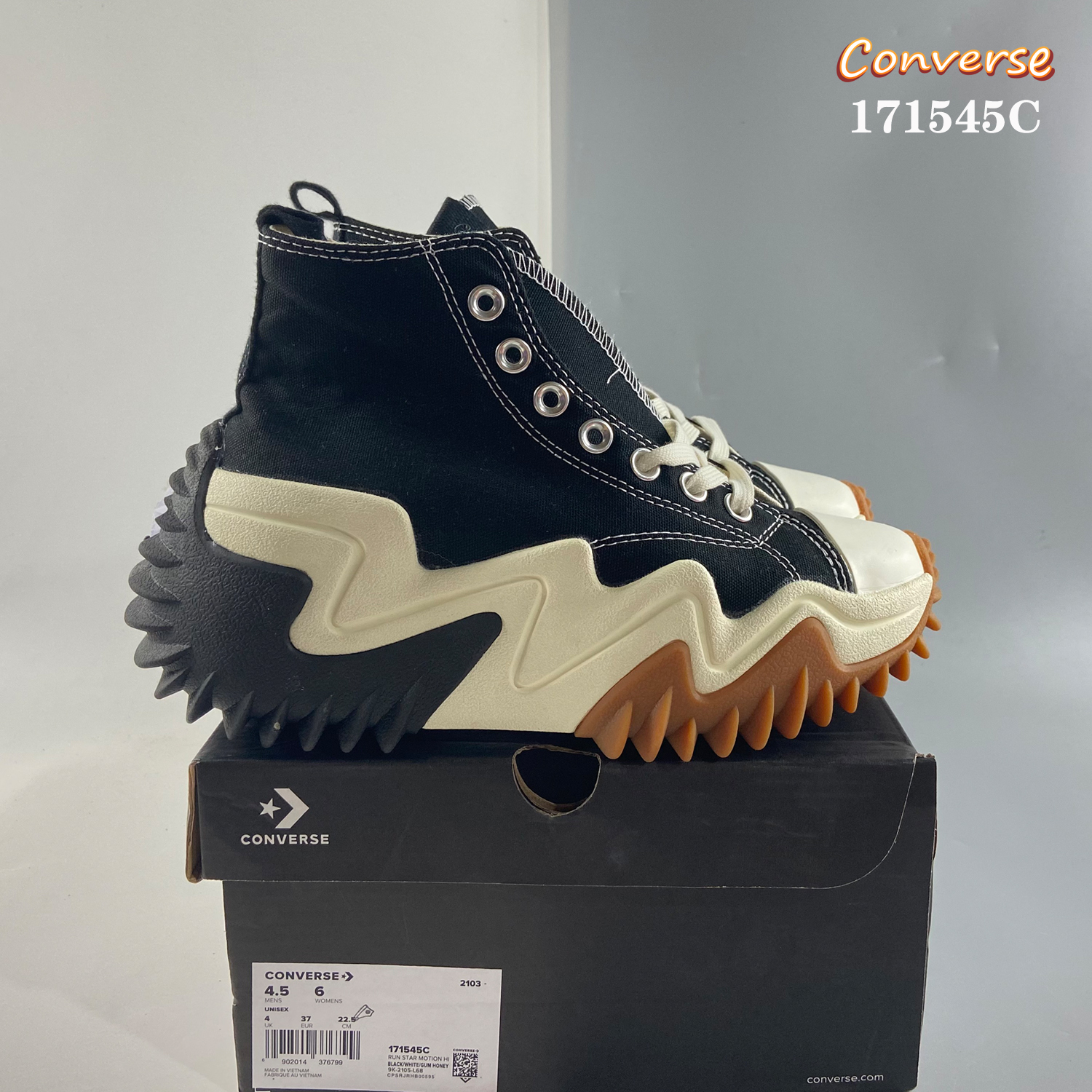 新品匡威女鞋 Converse Run Star Motion CX未來系列 鋸齒底 前衛設計 時裝女鞋 171546C