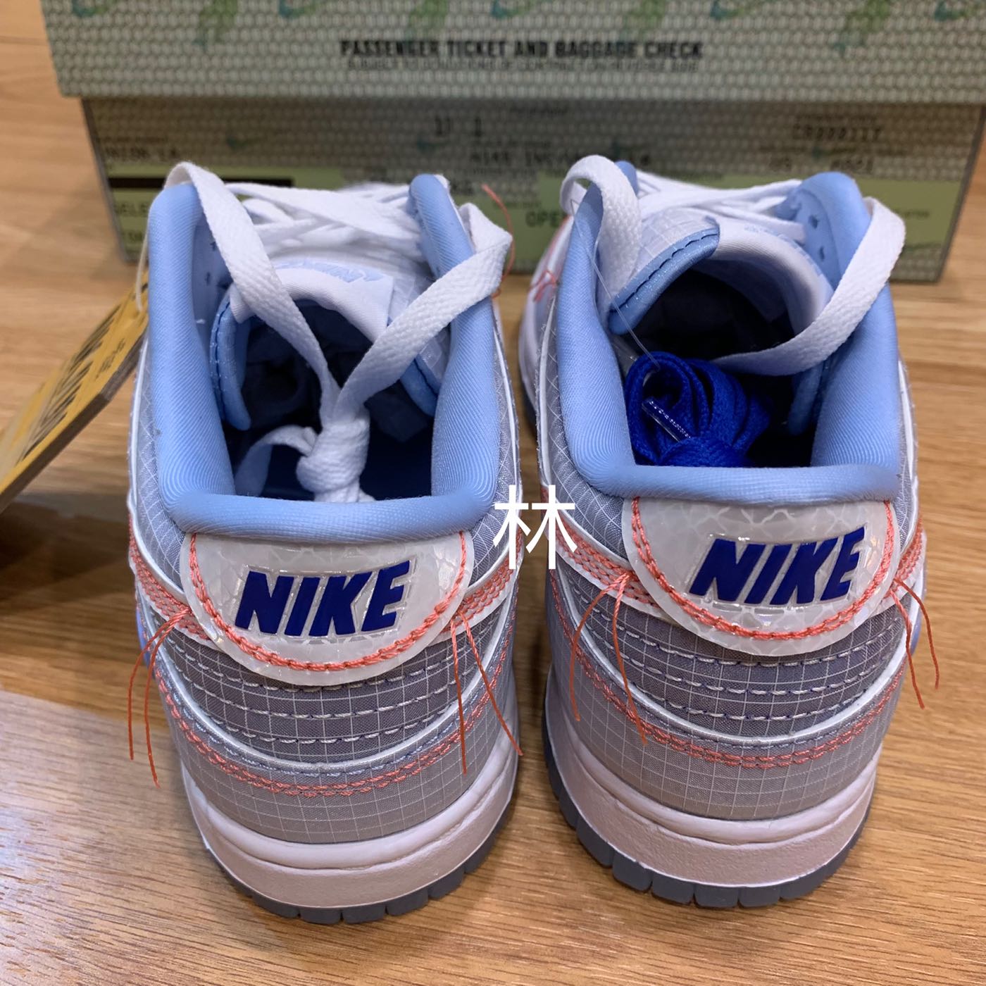 全新Union LA x Nike Dunk Low Argon 水藍網格縫線男女鞋聯名DJ9649