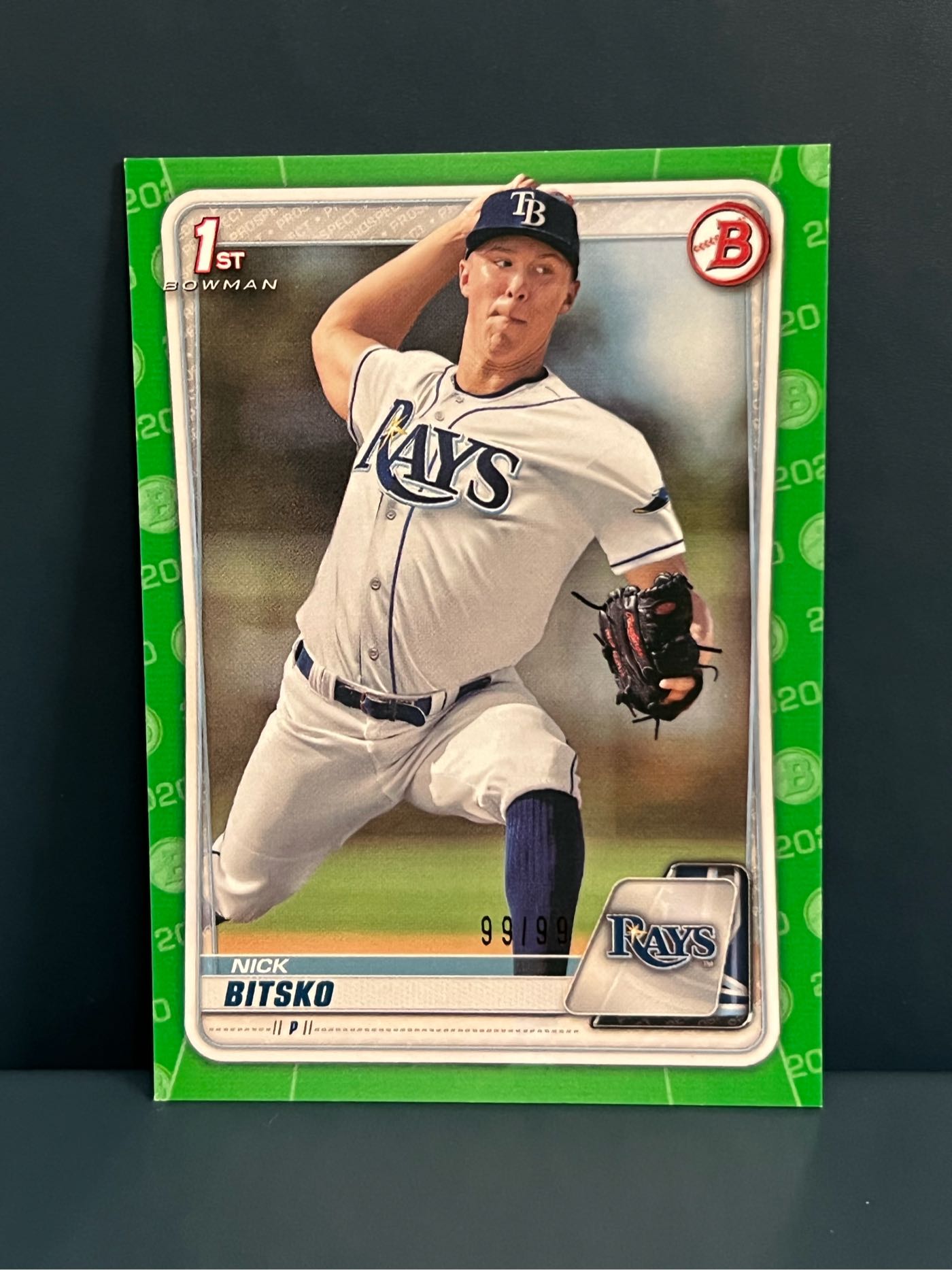 Nick Bitsko 1st RC 紙卡限量99張尾號99/99 2020 Bowman Draft Chrome