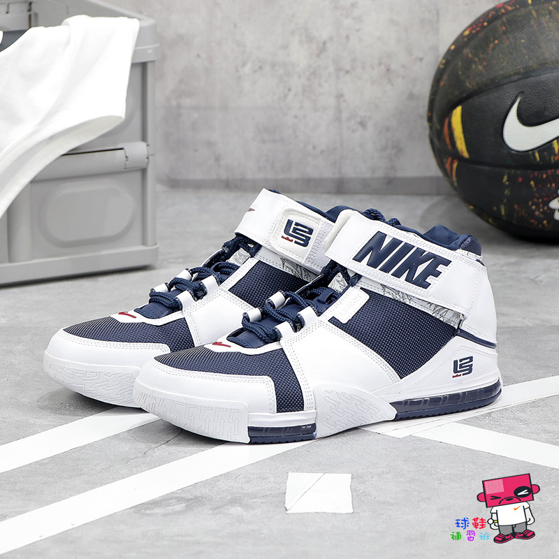 球鞋補習班NIKE ZOOM LEBRON 2 USA 白藍復刻籃球鞋詹皇奧運美國隊