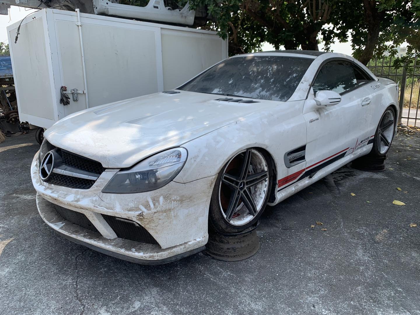 JH汽材 BENZ 賓士 R230 SL350 改SL63 LOOK 零件車 報廢車 流當車 拆賣!!