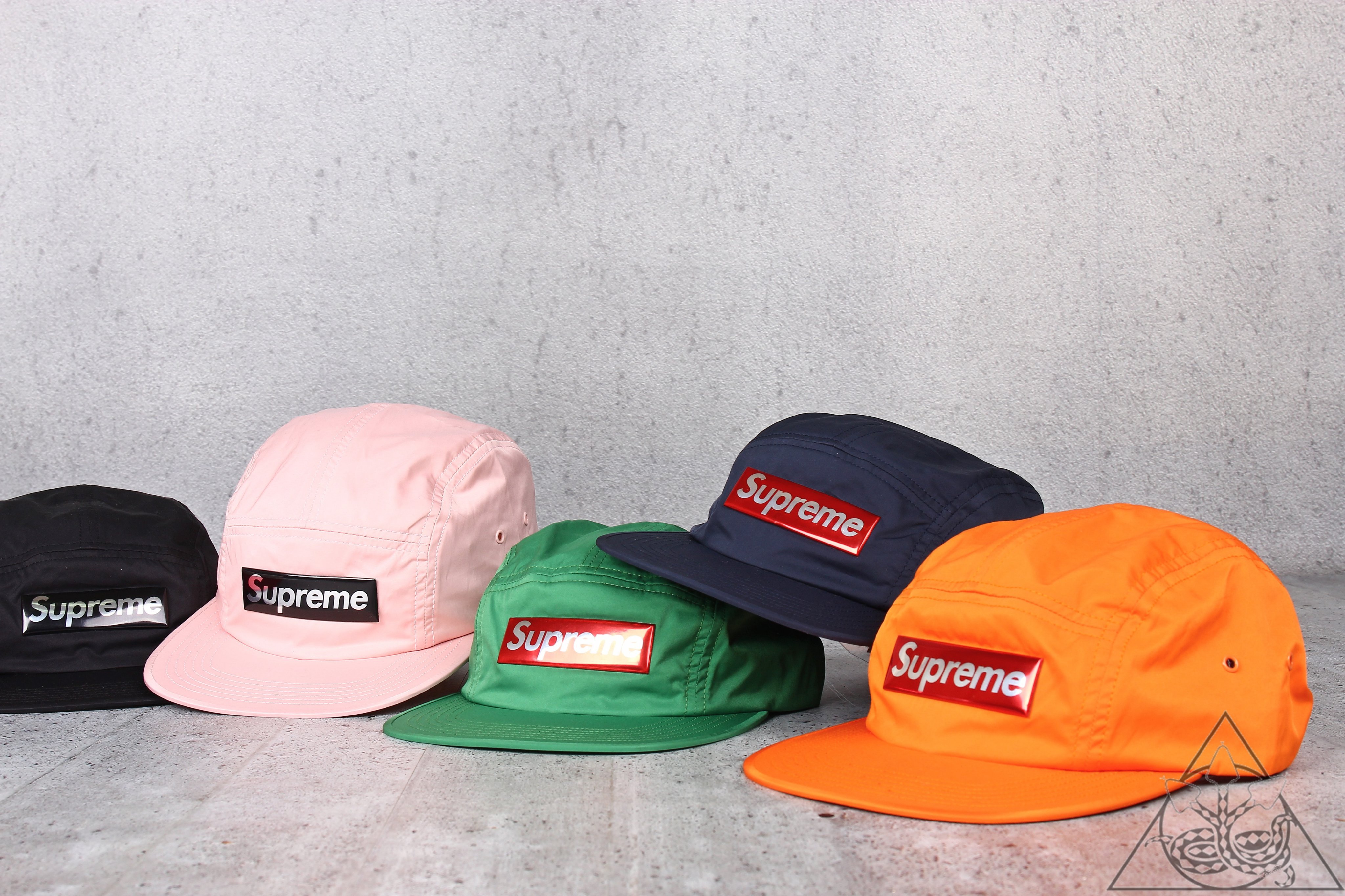 HYDRA】Supreme Liquid Metal Camp Cap 立體Box Logo 五分割【SUP131