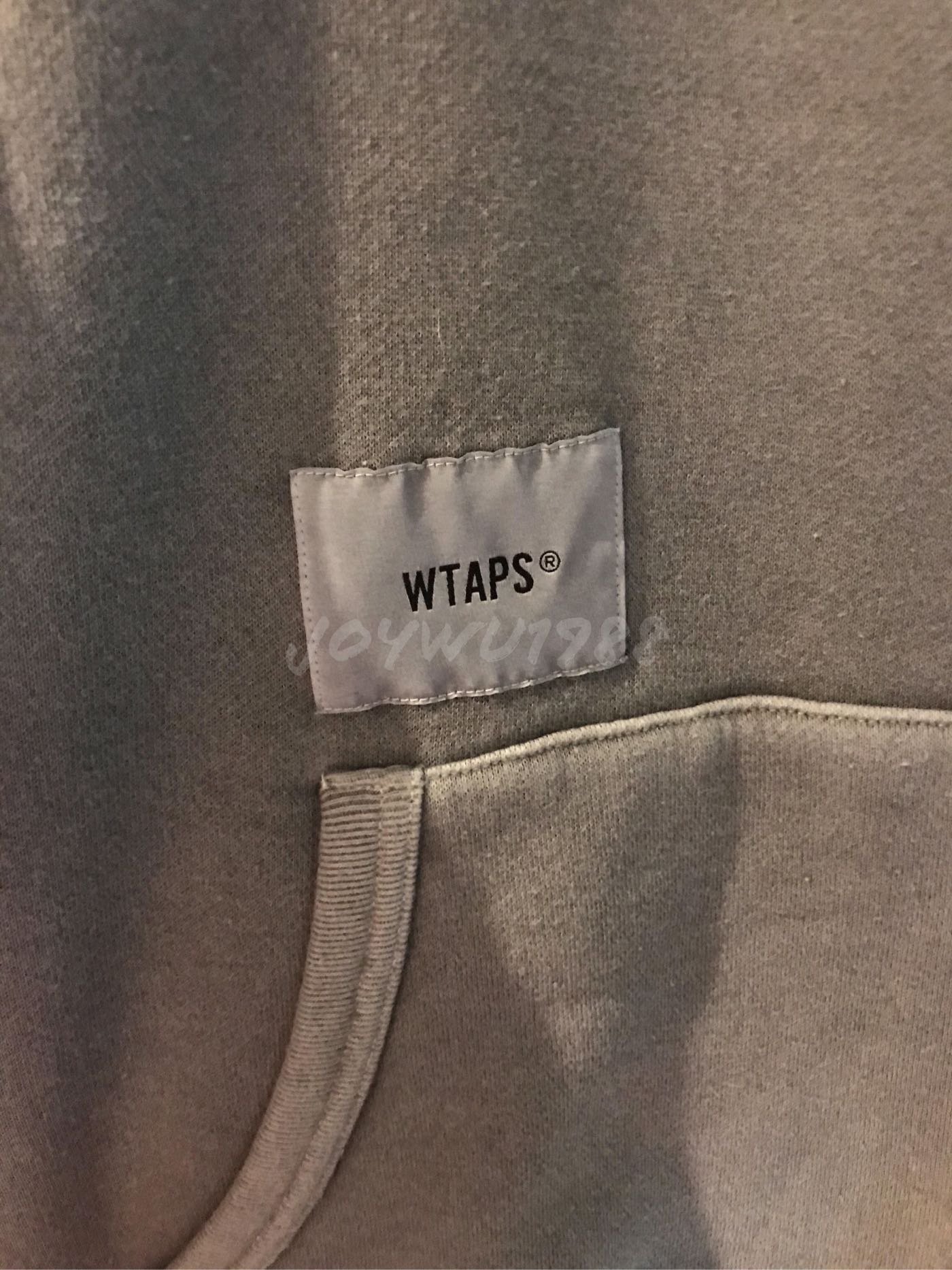 WTAPS 19AW COLLEGE. DESIGN HOODED GRAY L 水洗全新正品| Yahoo奇摩拍賣