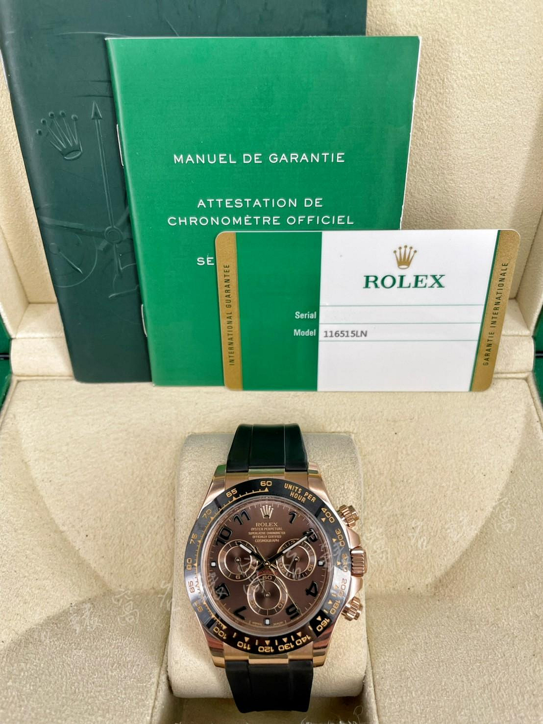 【現貨】Rolex 勞力士 迪通拿 Daytona 116515 巧克力面 116515LN 15年 95新 阿拉伯數字