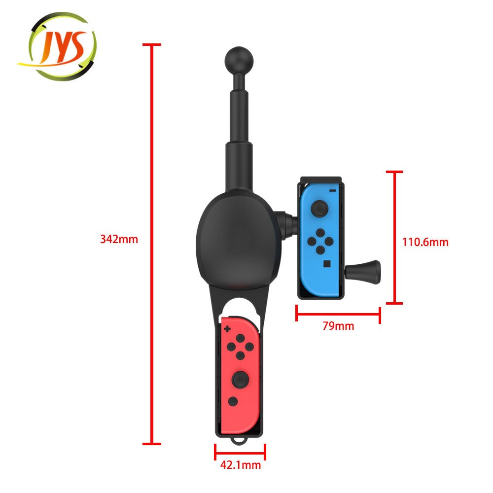 ☆電玩遊戲王☆新品現貨NS JYS 體感輔助釣魚竿Joy-Con 傳奇小釣手王牌