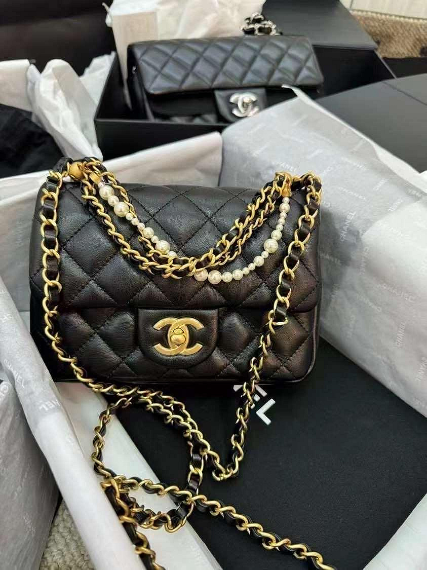 CHANEL香奈兒 Chanel 珍珠方胖 20 cm 現貨