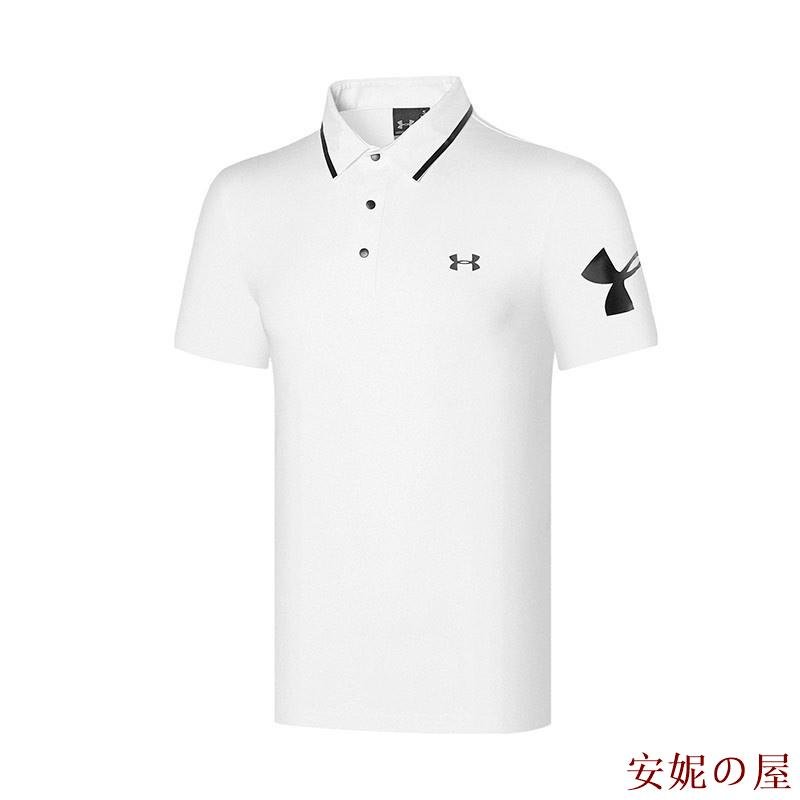 美琪百貨屋【UA】新款夏季高爾夫球衣男士短袖T恤 戶外透氣上衣polo衫golf舒適服裝