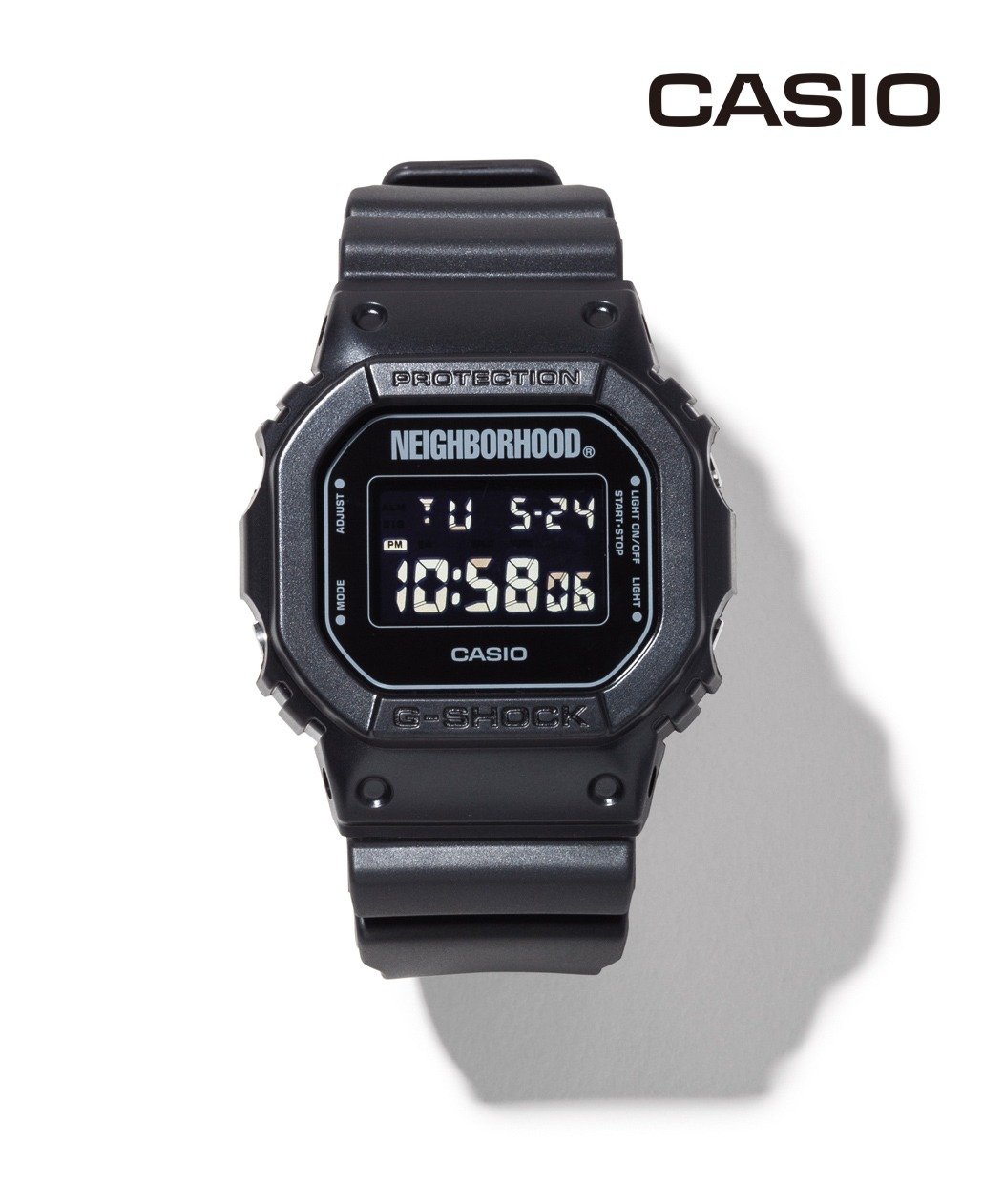 希望商店】NEIGHBORHOOD x G-SHOCK DW-5600 經典聯名黑魂電子手錶