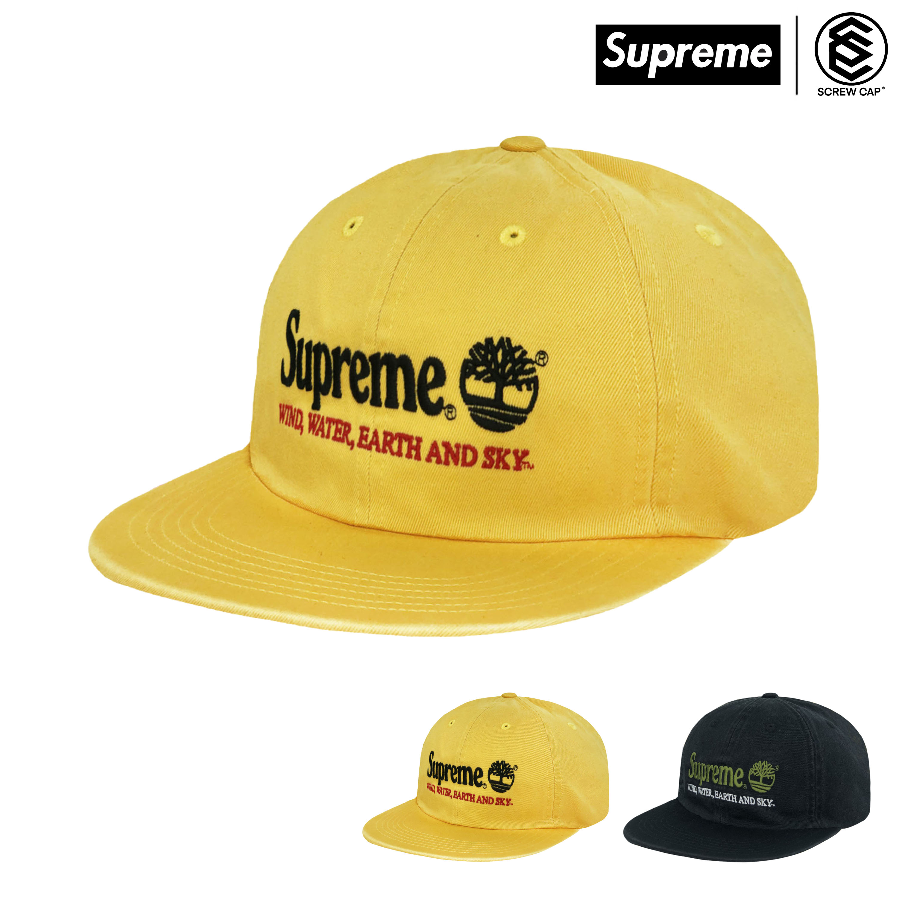 SUPREME X TIMBERLAND 6‑PANEL 六分帽六分割帽鴨舌帽聯名款⫷ScrewCap