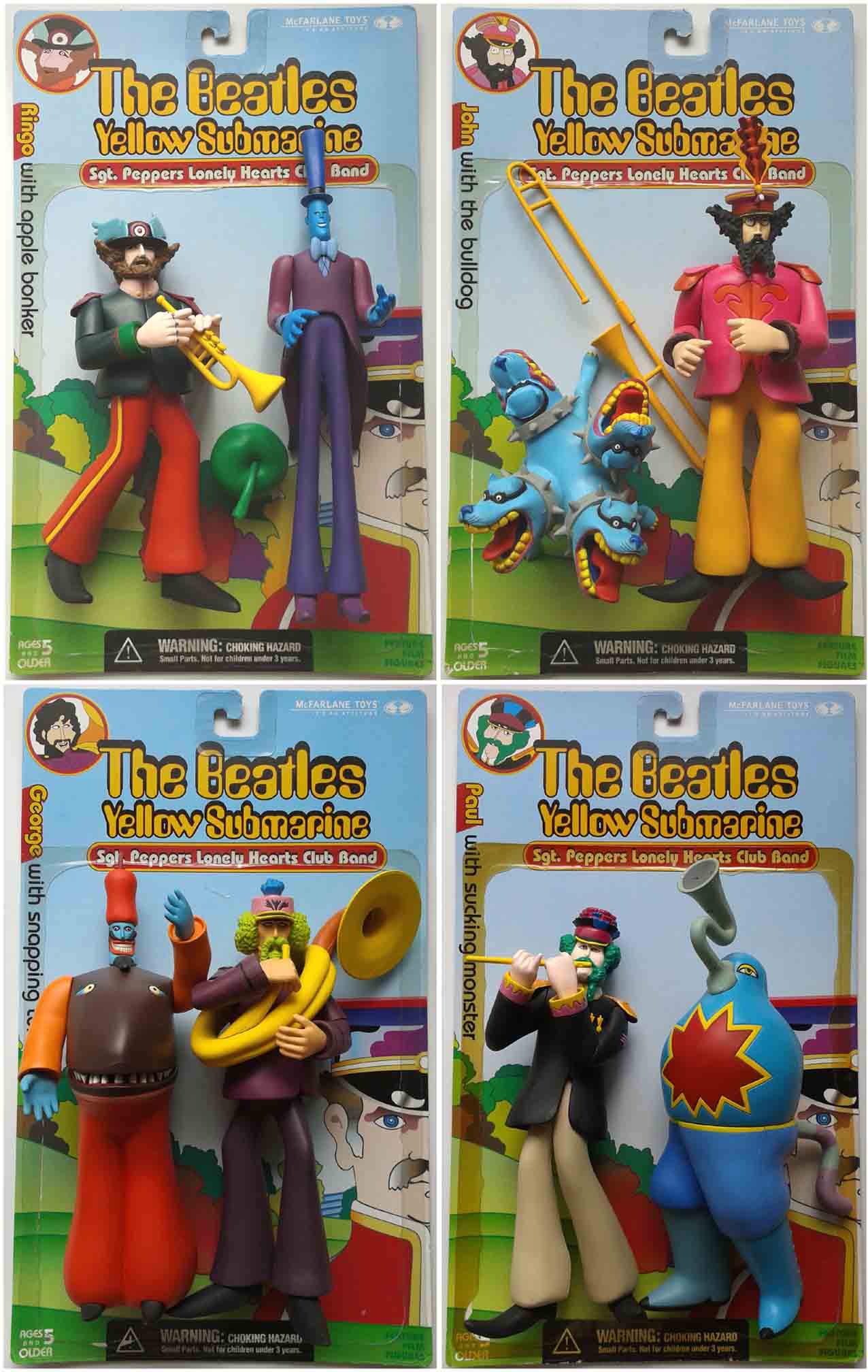 Mcfarlane 麥法蘭~The Beatles Yellow Submarine 披頭四黃色潛水艇P1+