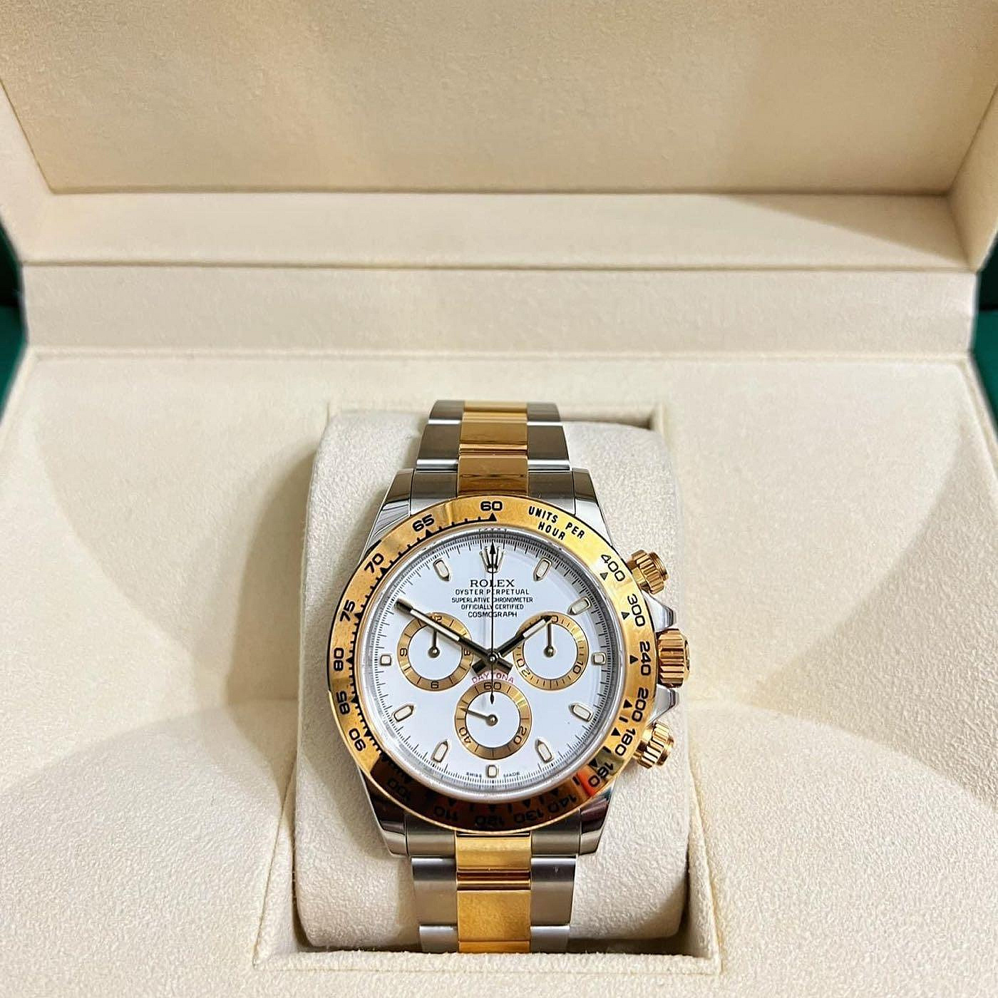 Rolex116503 2020國外盒單齊 新式保卡 半金白迪 女神款 Daytona 40mm