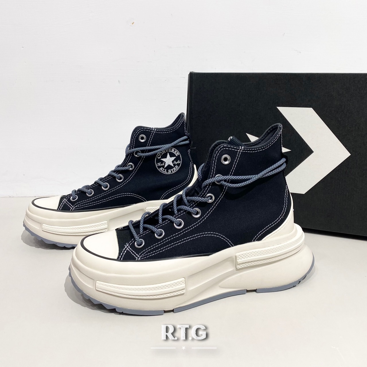 RTG】CONVERSE RUN STAR LEGACY CX HI 黑色高筒厚底增高休閒女A05015C