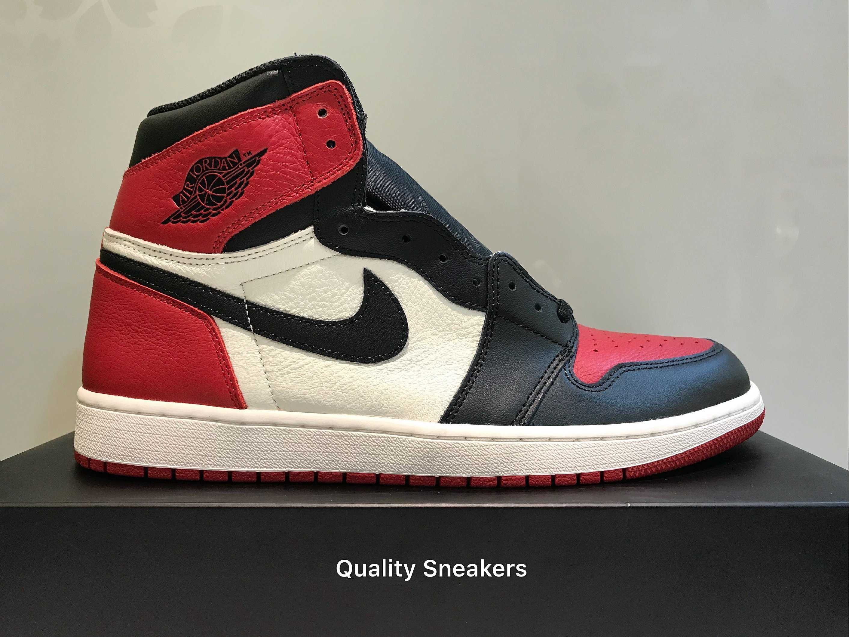 現貨 - Jordan 1 OG Bred Toe AJ1 黑頭 黑紅 2018 US 12 555088-610