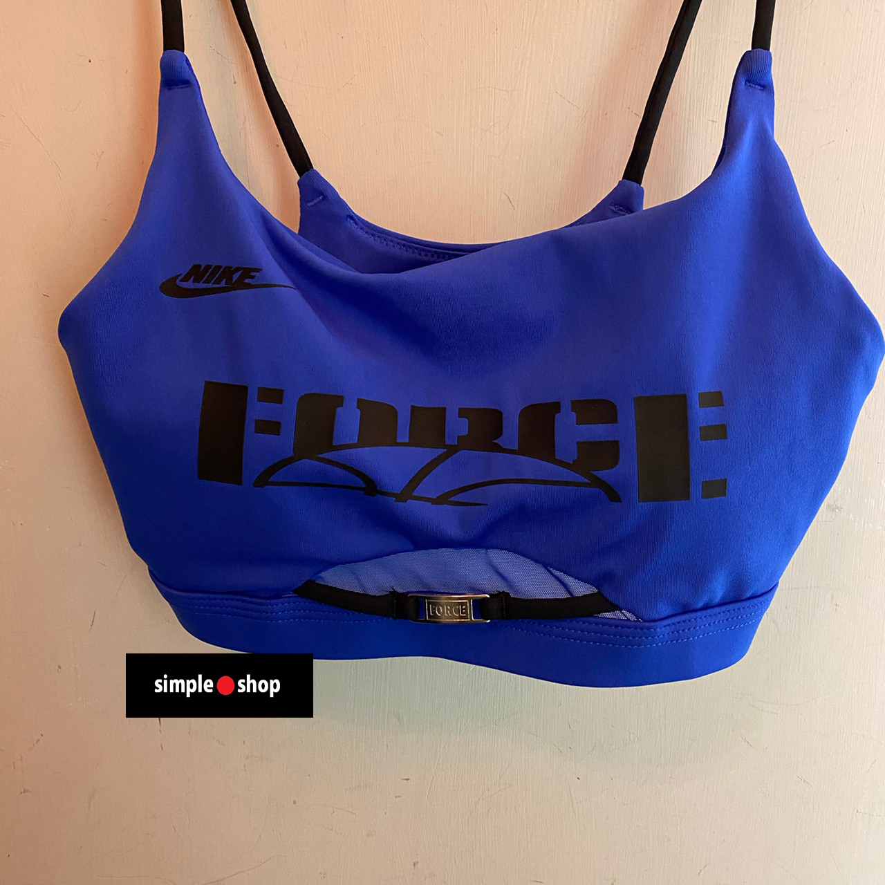 Nike Sisterhood Indy bra top in blue