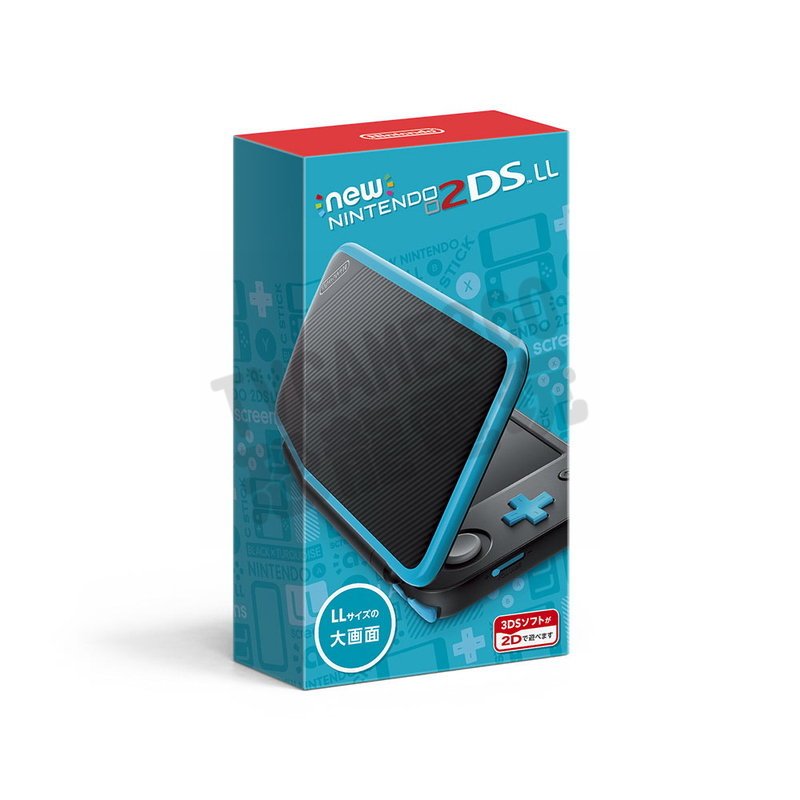 任天堂Nintendo New 2DSLL 主機黑藍青綠日規主機輕薄型(附充電器跟保護