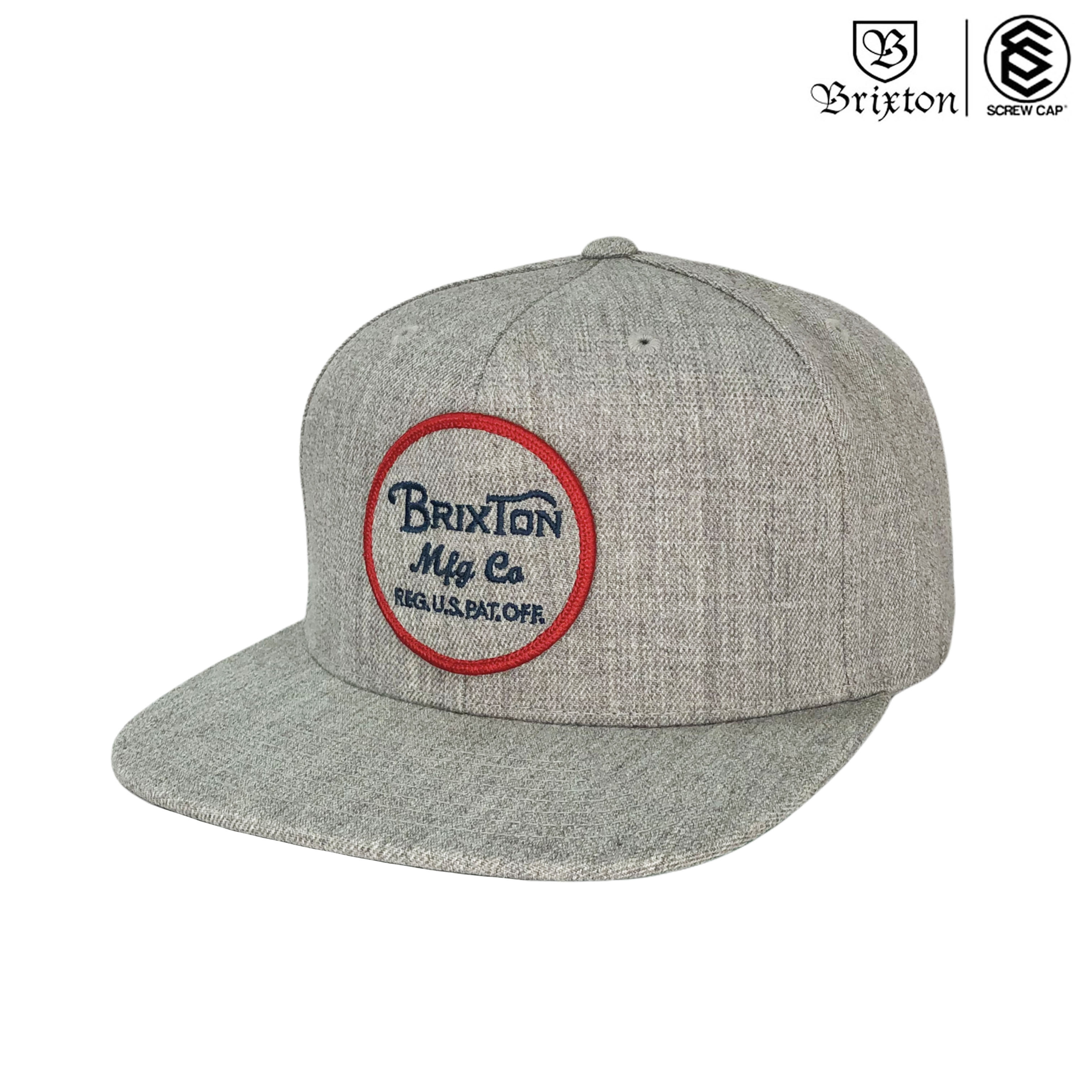 BRIXTON CAP WHEELER LIGHT HEATHER GREY 棒球帽帽子⫷ScrewCap