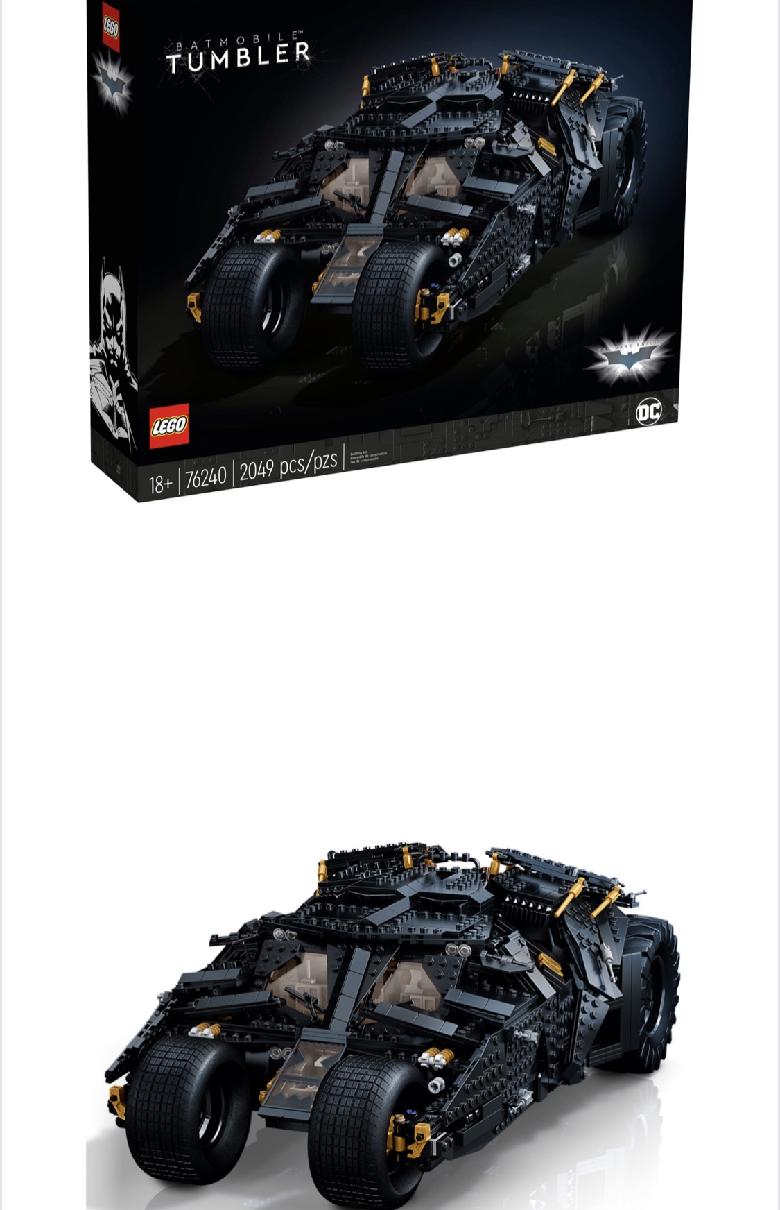 全新LEGO 76240 DC Batman™ Batmobile™ Tumbler 樂高蝙蝠車| Yahoo奇摩拍賣