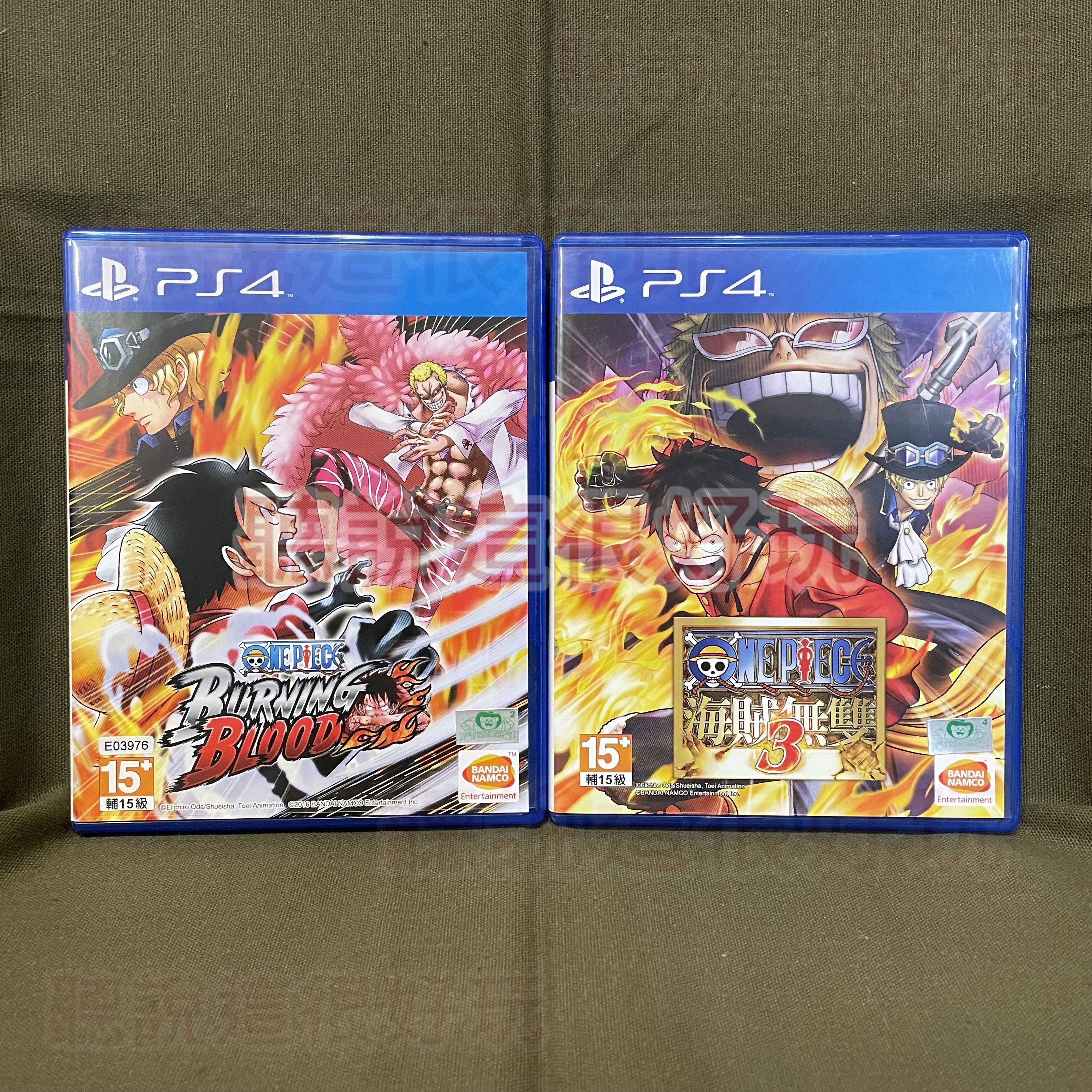 無刮中文版PS4 海賊無雙3 + 海賊王烈血Burning Blood One Piece S157 