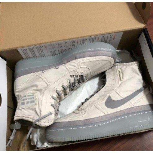 正品】Nike Air Force AF1 Shell 防水機能高筒女子休閒靴BQ6096-002潮