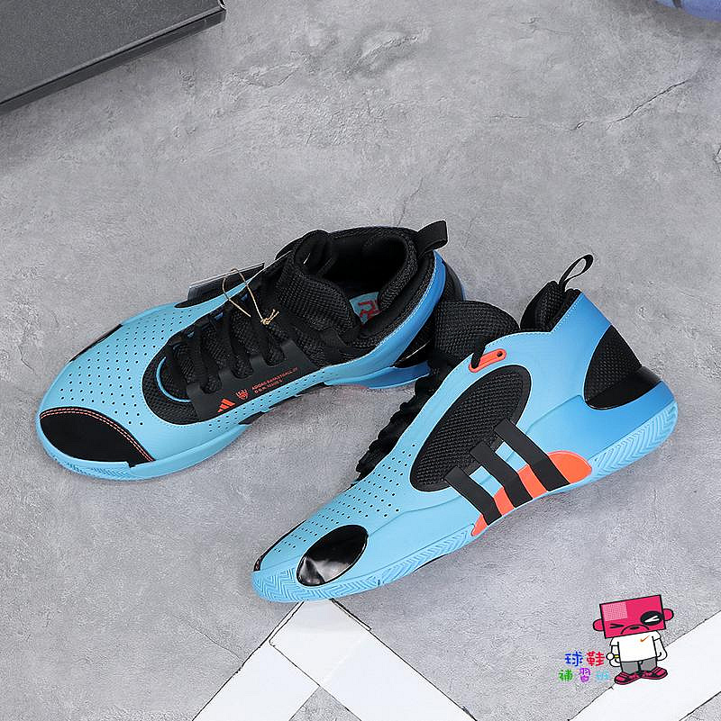 球鞋補習班adidas D.O.N. ISSUE 5 藍黑漸層米切爾MITCHELL 緩震籃球鞋