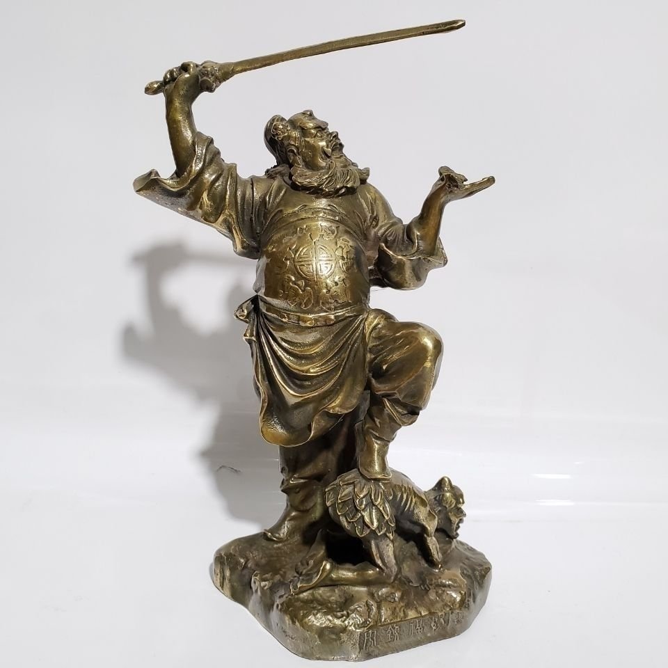 骨董品　中国美術　中国古玩　人物像　鐘馗　縁起物　古美術置物