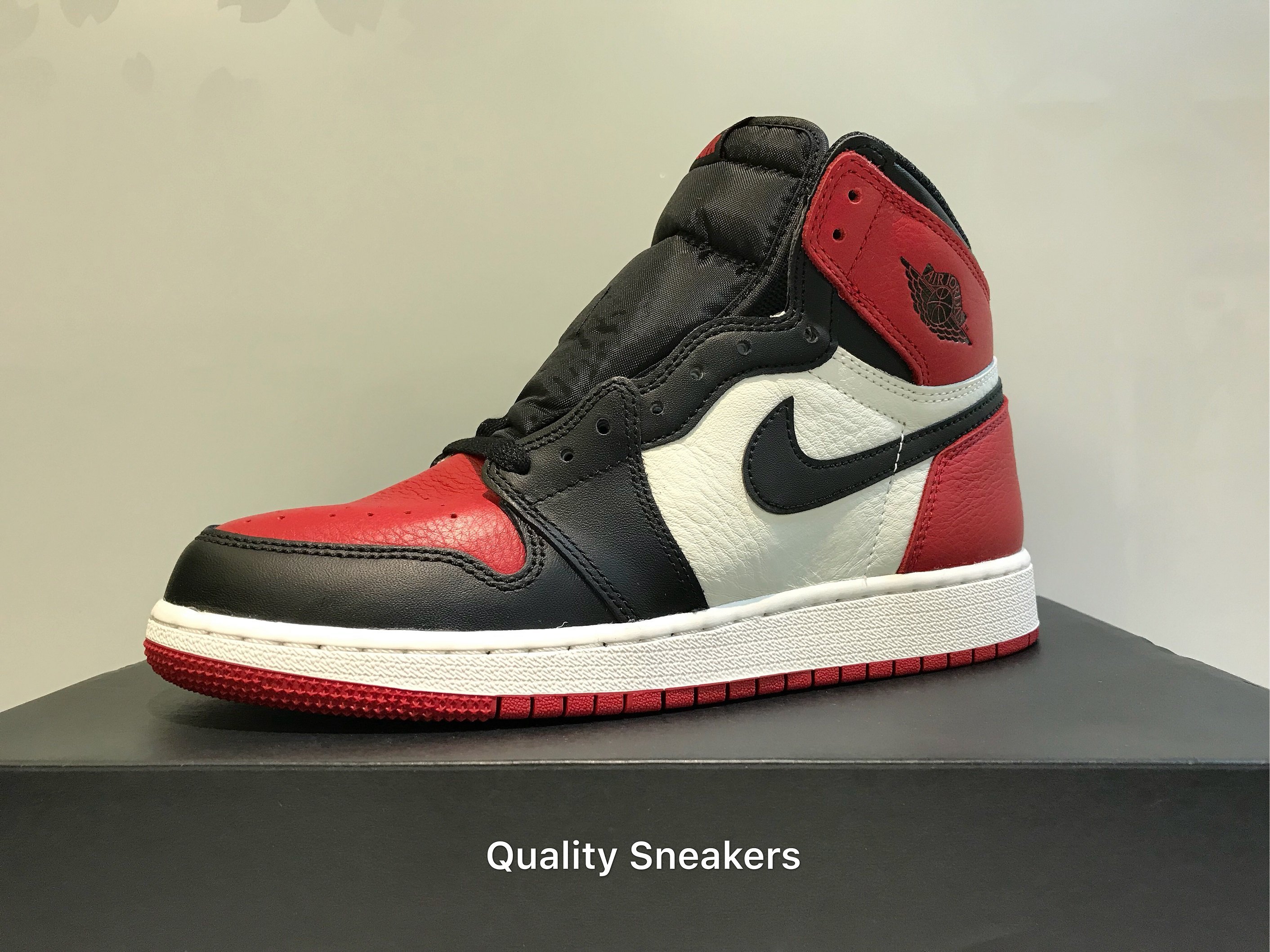 暫售- Jordan 1 Retro Bred Toe 黑紅紅頭GS 女段7Y 25 cm 575441-610