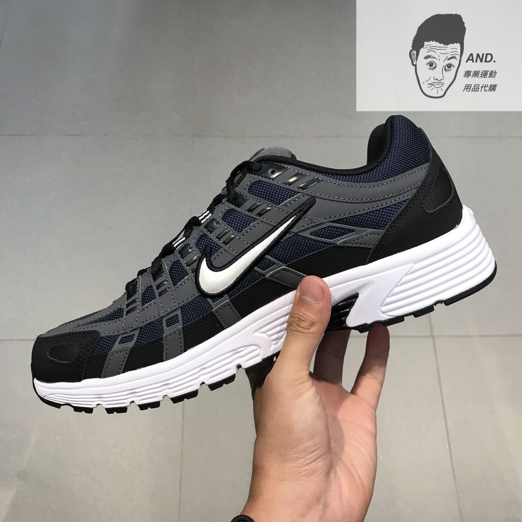 AND.】NIKE P-6000 金剛黑鐵灰深藍復古休閒慢跑運動健身男款CD6404-004