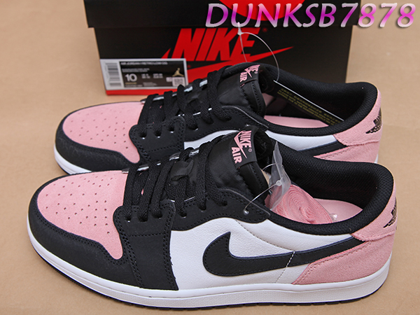 2022 NlKE AIR JORDAN 1 LOW OG BLEACHED CORAL 黑粉紅白CZ0790-061