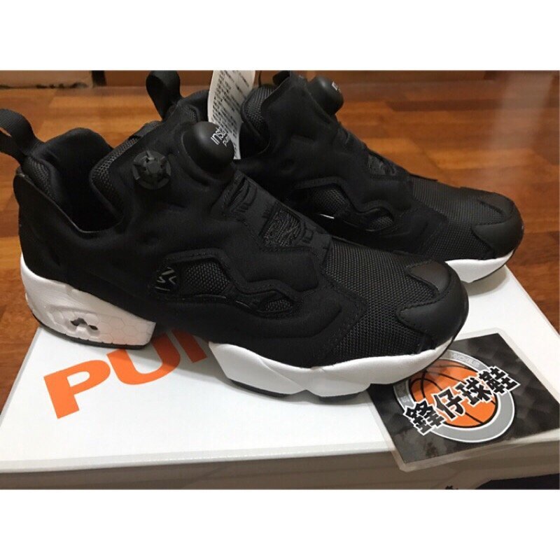 鋒仔球鞋】REEBOK INSTA PUMP FURY OG 慢跑鞋黑魂黑白配色男女鞋情侶鞋