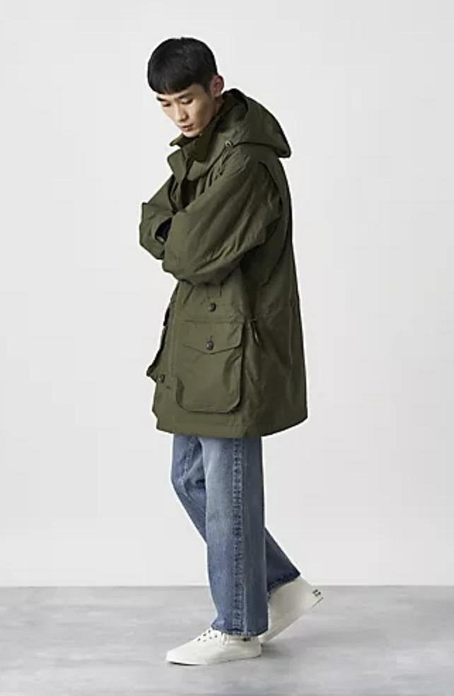 已售出勿下標A.PRESSE Ventile Hunting Half Coat OLIVE size:2