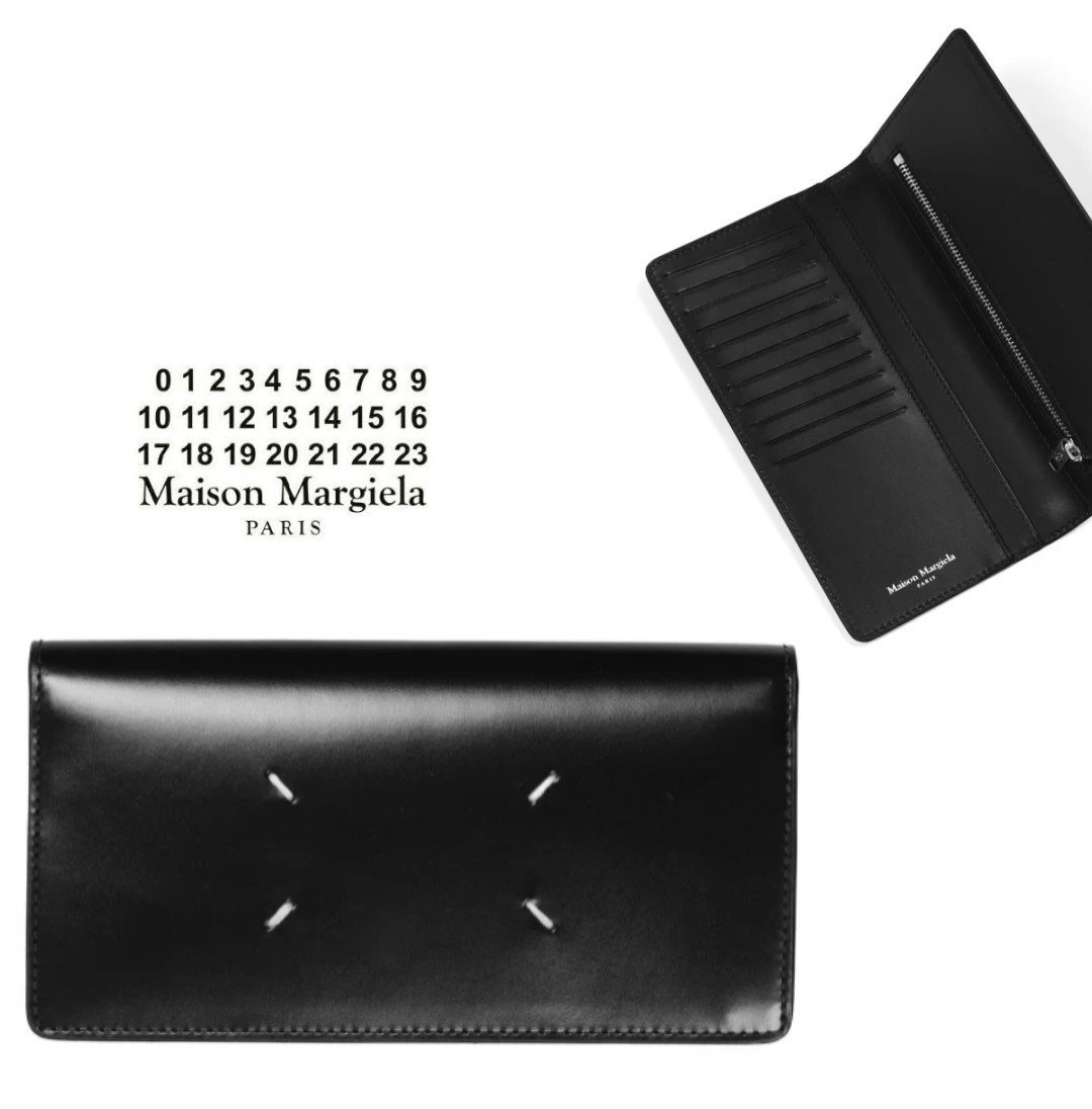 Maison Margiela (黑色) 真皮長夾 皮夾 錢包 中性款｜100%全新正品 | Yahoo奇摩拍賣