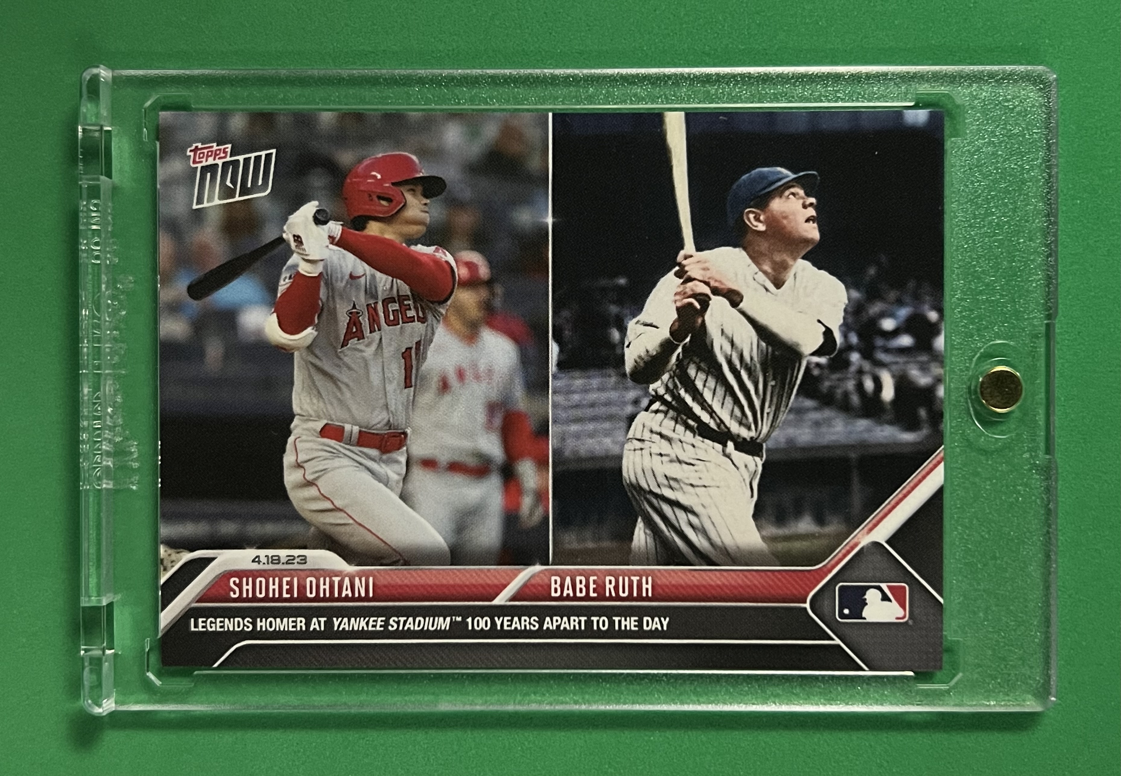 Topps Now - MLB 2023 Shohei Ohtani/Babe Ruth百年傳奇再現洋基球場限