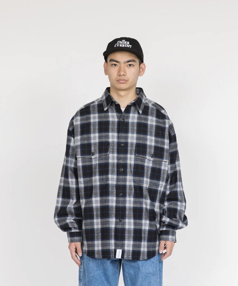 純正特注ディセンダント　22AW CPOC PLAID LS SHIRTサイズ1美品 トップス